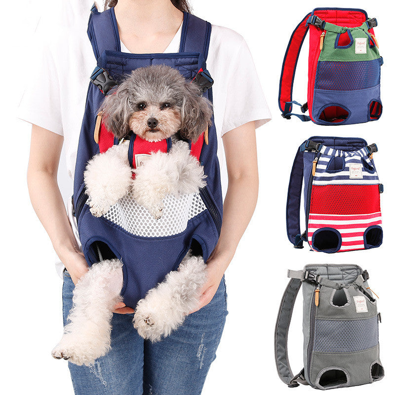 Canvas Mesh Pet Outing Backpack