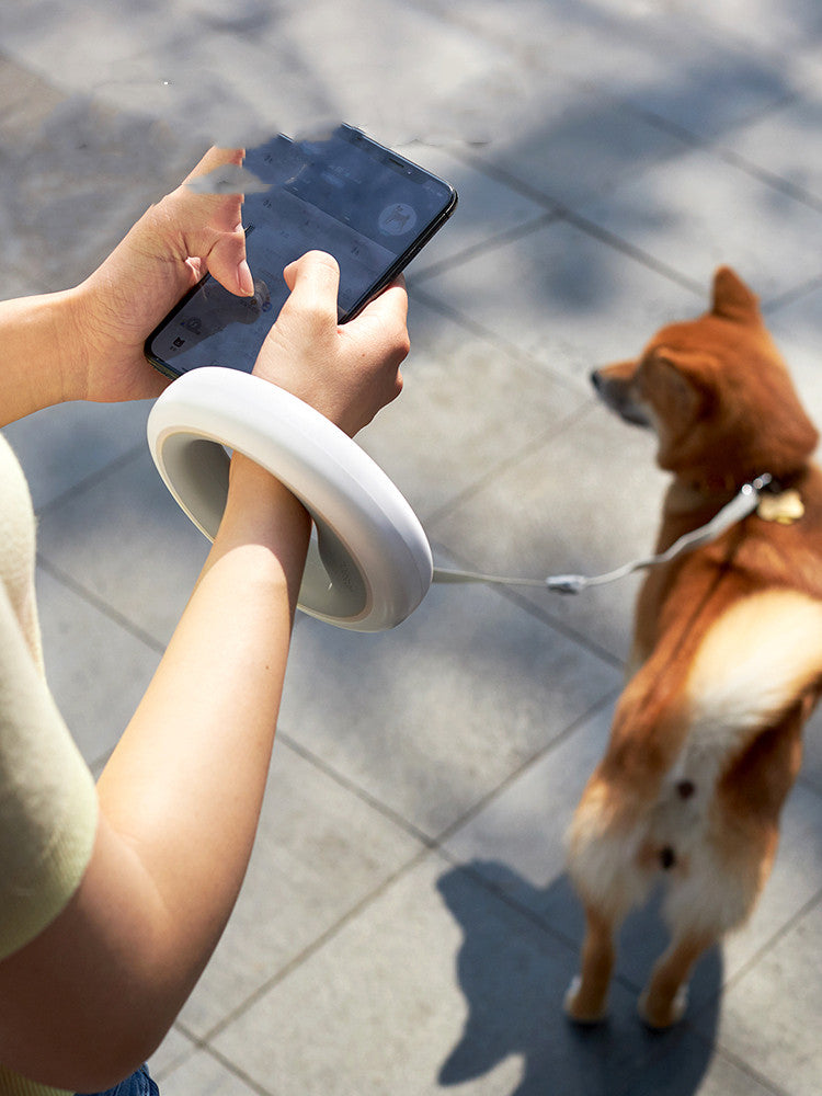 Meng Wangxing Ufo Retractable Leash Dog Small And Medium-Sized Dog Teddy Dog Leash Golden Retriever Dog Chain Pet Supplies