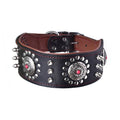 Neck Sleeve Pet Head Layer Alloy Rivets Retro
