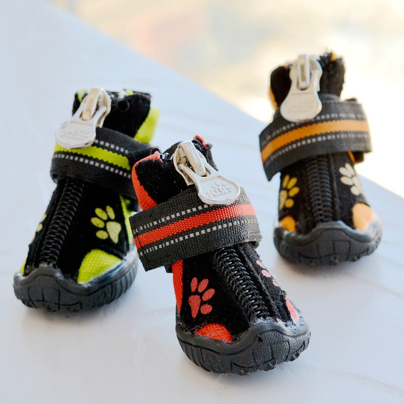 Printed Suede Shoes For Medium And Large Dogs