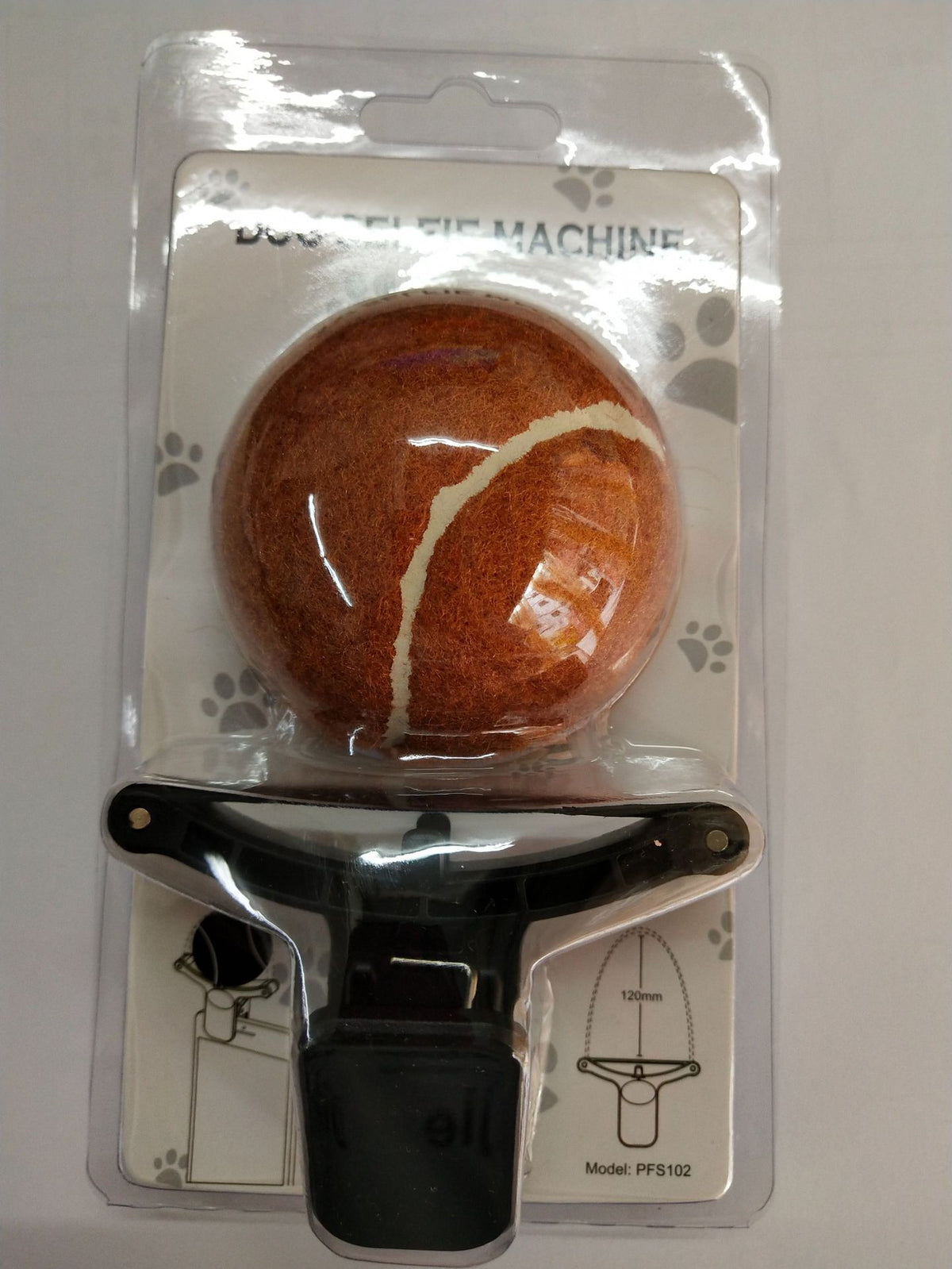 Pet Photo Props Toy Pet Photo Selfie Artifact Funny Dog Camera Phone Clip Tennis Selfie Clip