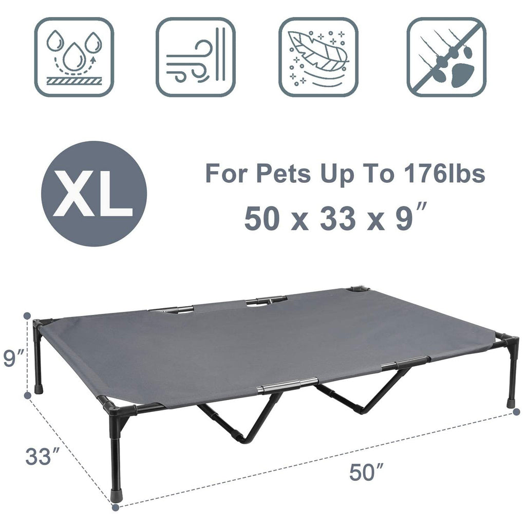 Large Outdoor Elevated Dog Camping Bed