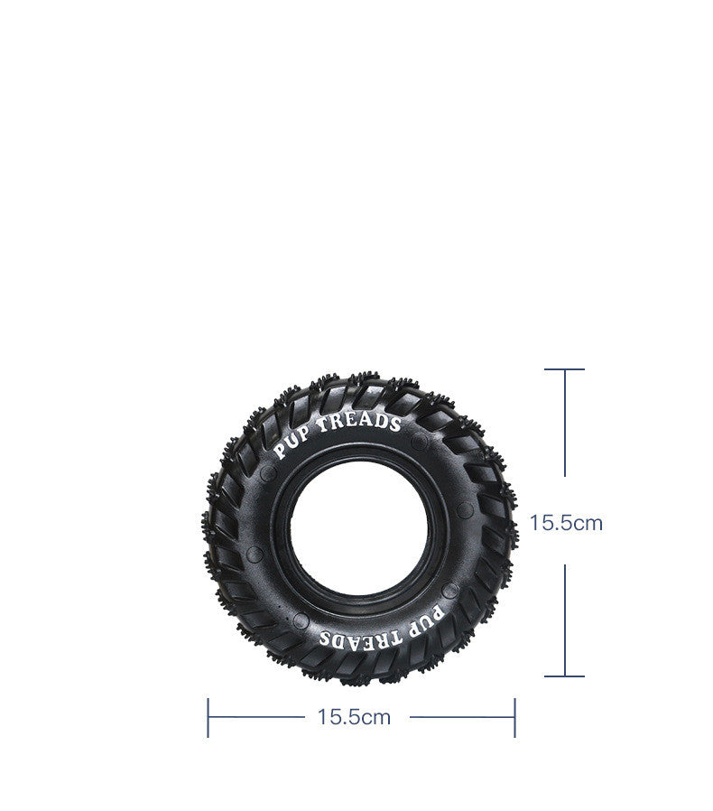 Dog Toy Rubber Tire Molar Ring Bite Resistant And Clean Teeth