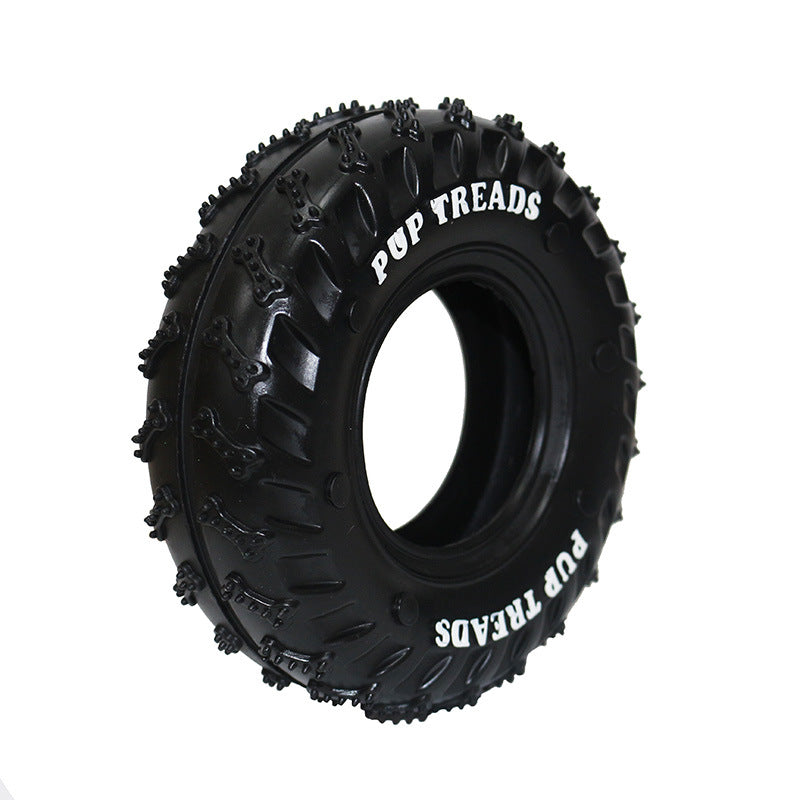 Dog Toy Rubber Tire Molar Ring Bite Resistant And Clean Teeth