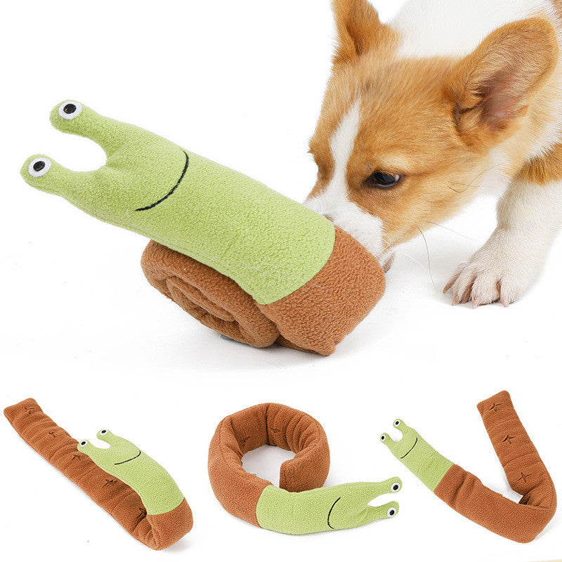 Fleece Interactive Dog Puzzle Snails Toys Cute Dog Supplies For Small Dogs Summer Pets Accessories