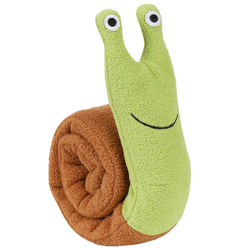 Fleece Interactive Dog Puzzle Snails Toys Cute Dog Supplies For Small Dogs Summer Pets Accessories