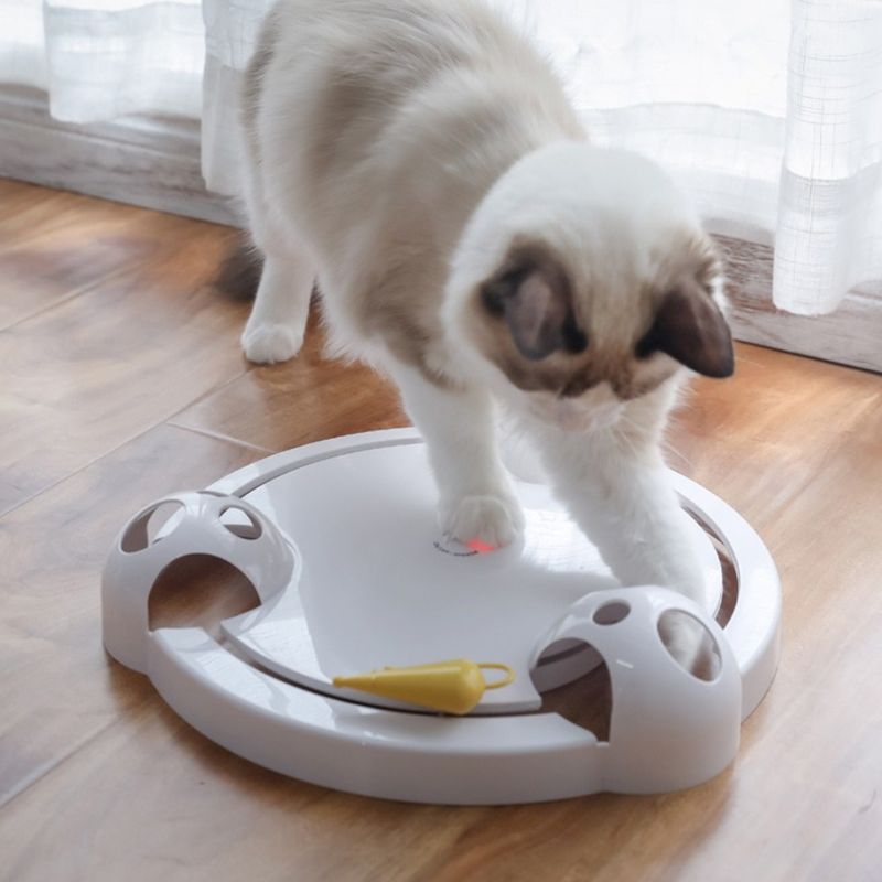 Auto-Rotating Mouse Turntable Intelligent Electric Play Disc Toy
