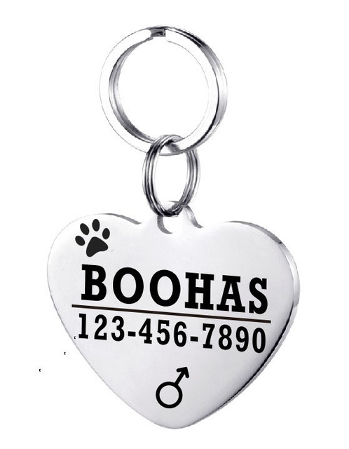 Personalized Stainless Steel Dog ID Tag
