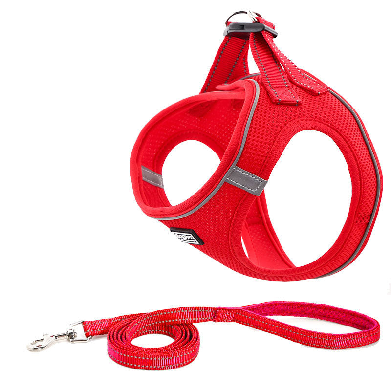Dog Chest Harness And Leash Set