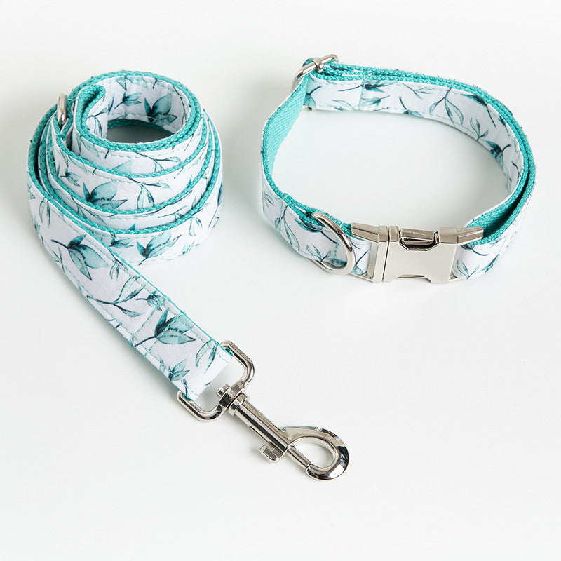Small Leaf Dog Collar Traction Rope