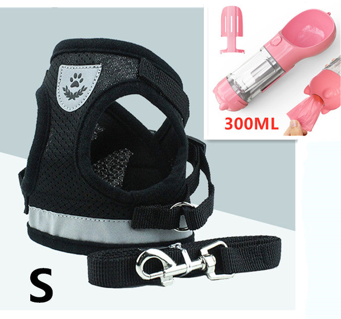 Breathable Mesh Pet Leash Set