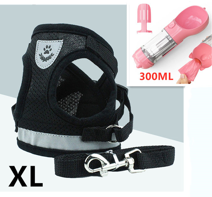 Breathable Mesh Pet Leash Set
