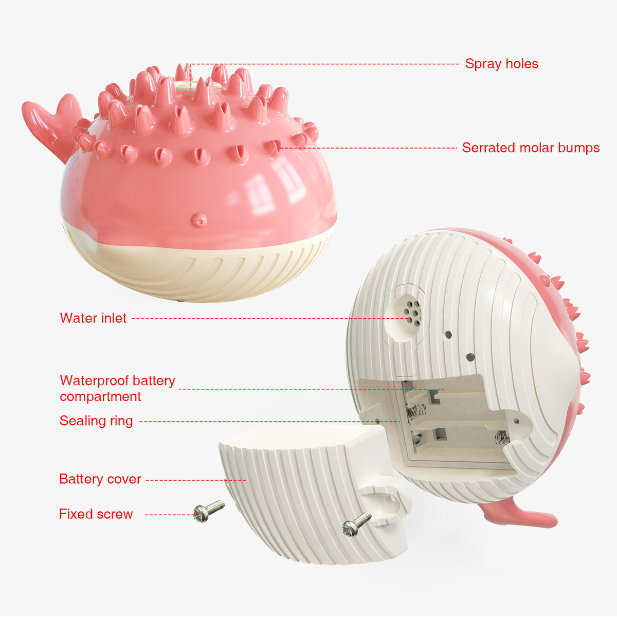 Electric Floating Water Spray Dog Toy