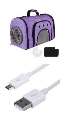 Pet Out Bag With Fan And Mesh Ventilation