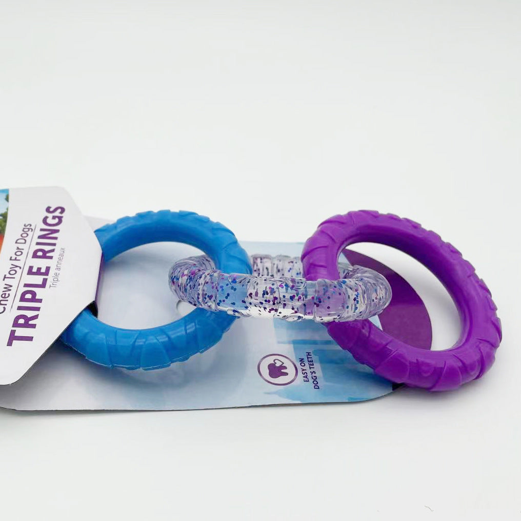 Pet Bite Resistant Toy Tpr Interactive Ring
