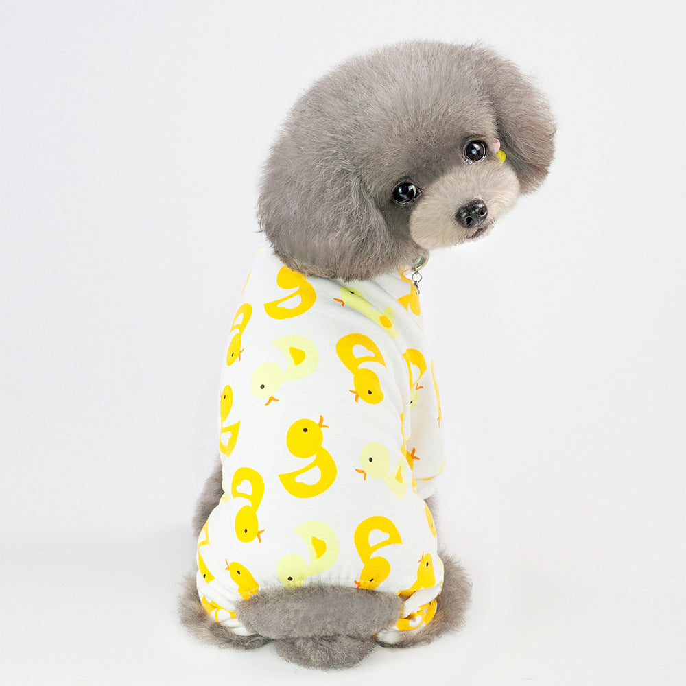 Cotton Cartoon Fruit Dog Pajamas