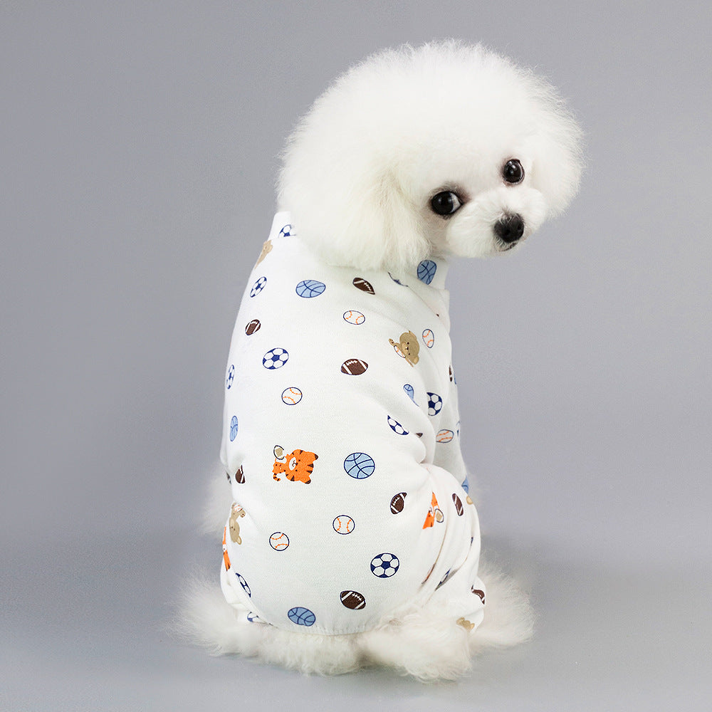 Cotton Cartoon Fruit Dog Pajamas