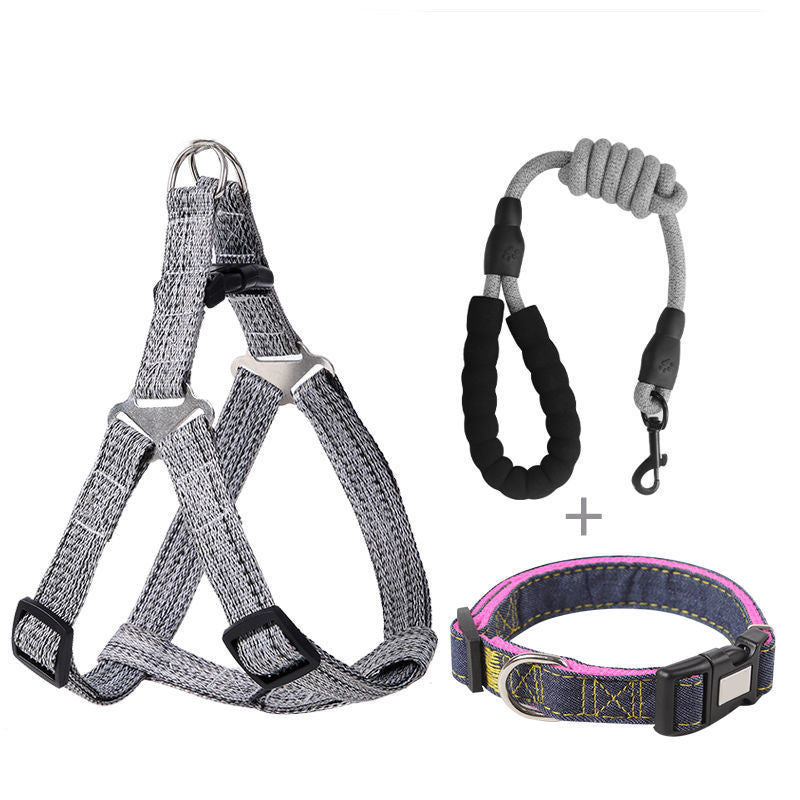 Explosion-Proof Dog Traction Rope Retractable Harness Dog Walking Rope