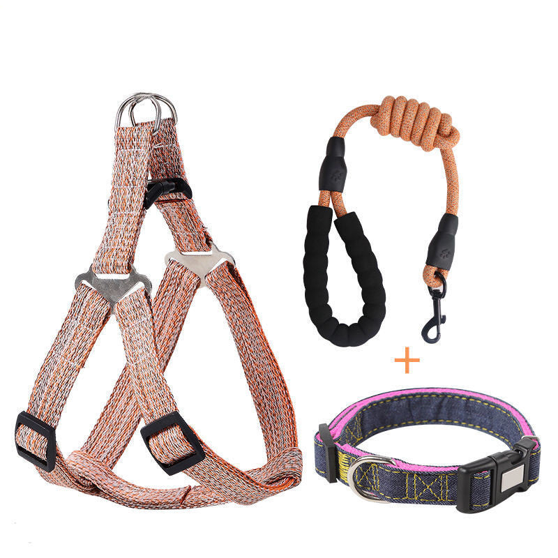 Explosion-Proof Dog Traction Rope Retractable Harness Dog Walking Rope