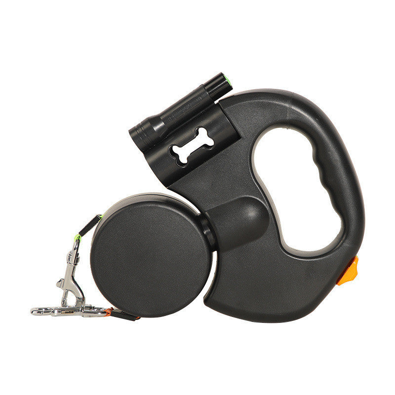 Double-Head Retractable Leash with Light