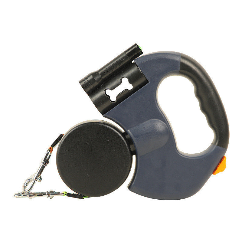 Double-Head Retractable Leash with Light