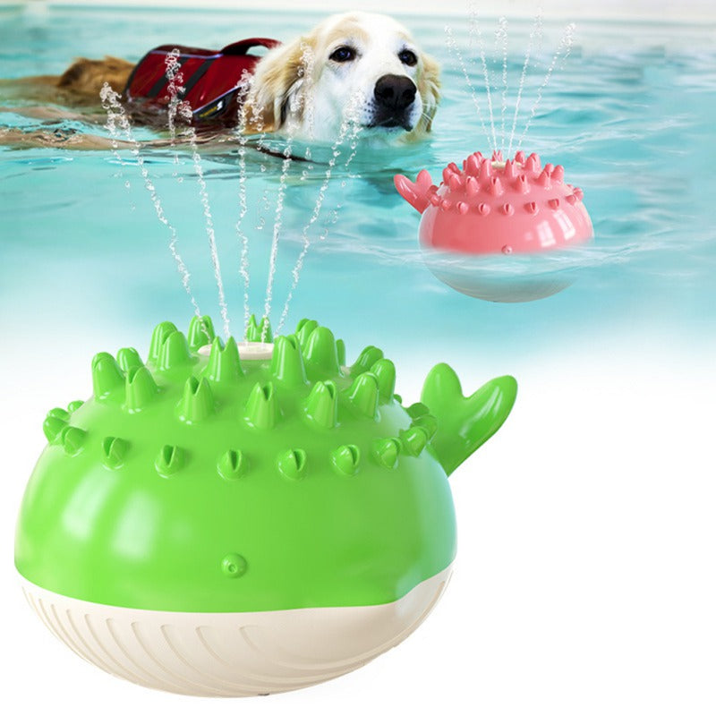 Electric Floating Water Spray Dog Toy