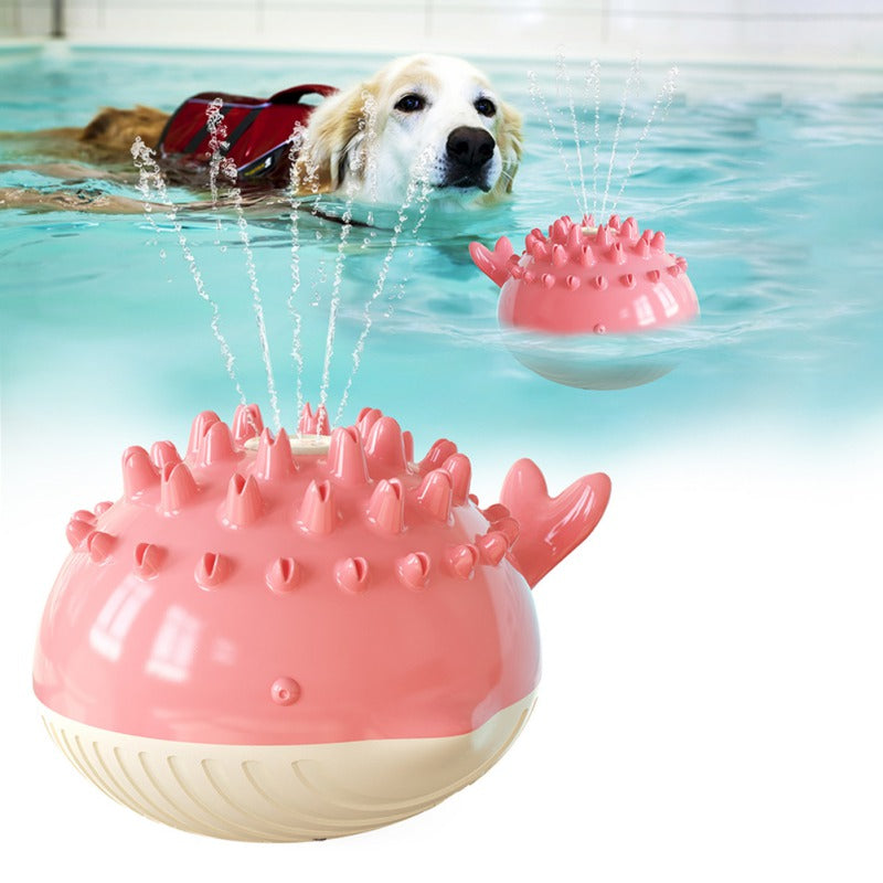 Electric Floating Water Spray Dog Toy