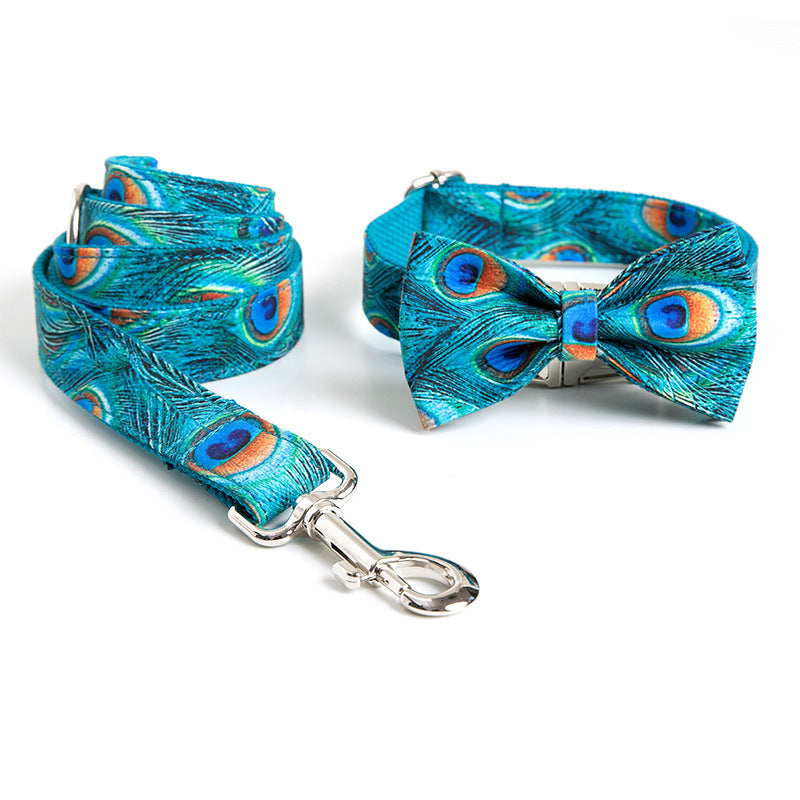 For Dog Collar Popular Pet Leash Dog Bow Set Medium-Sized Dog Pet Supplies