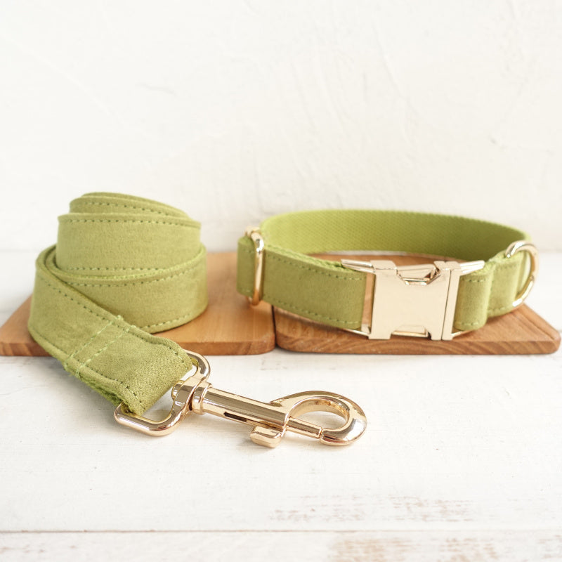Fruit Green Yellow-Green Polyester Fiber Dog Collar Or Leash