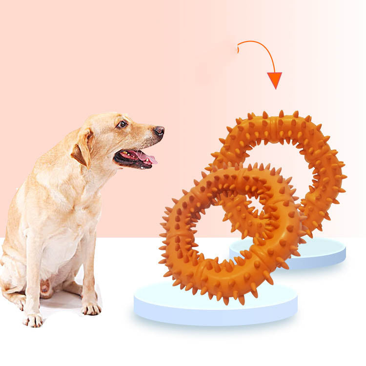 Simple Pet Toy Rubber Ring Molar Ring