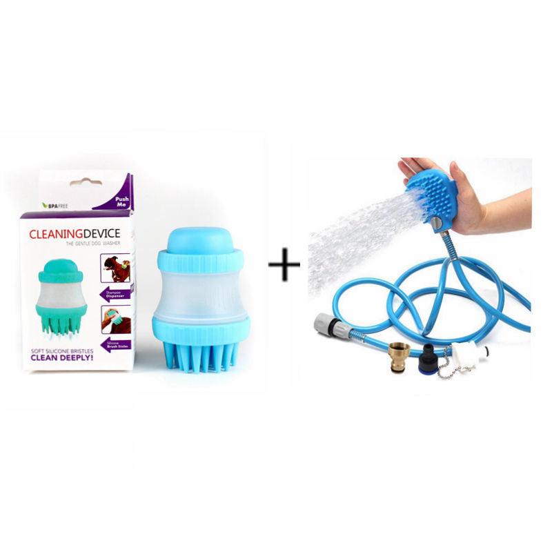 Pet Bath Sprinkler And Massage Brush
