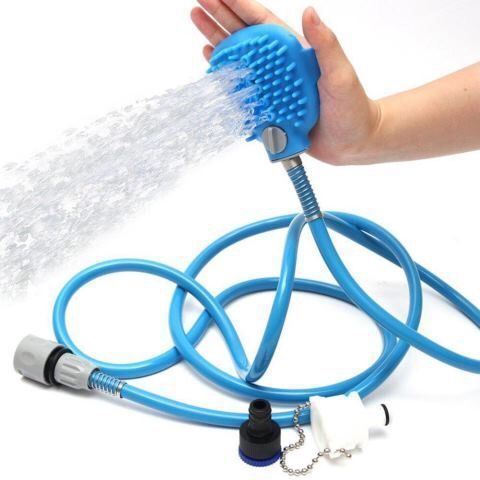 Pet Bath Sprinkler And Massage Brush