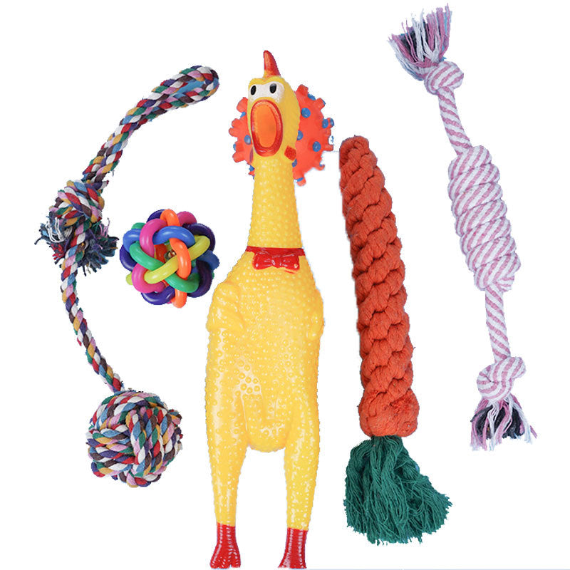Dog Toy 10-Piece Set, Resistant To Biting Teeth
