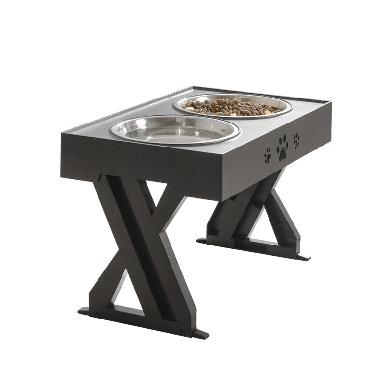 Adjustable Height Large Dog Food Bowl