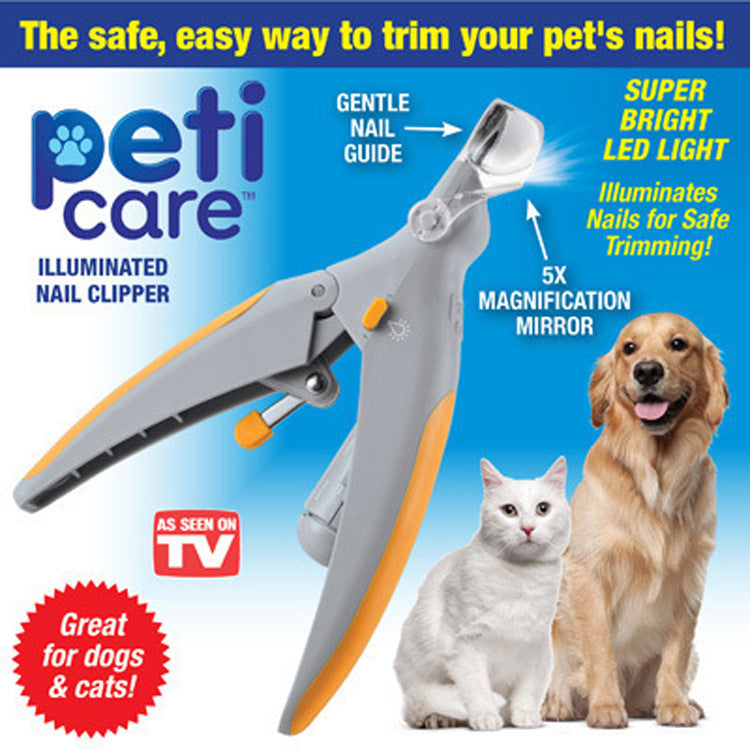Multifunctional Magnifying Glass Pet Nail Clippers With Light