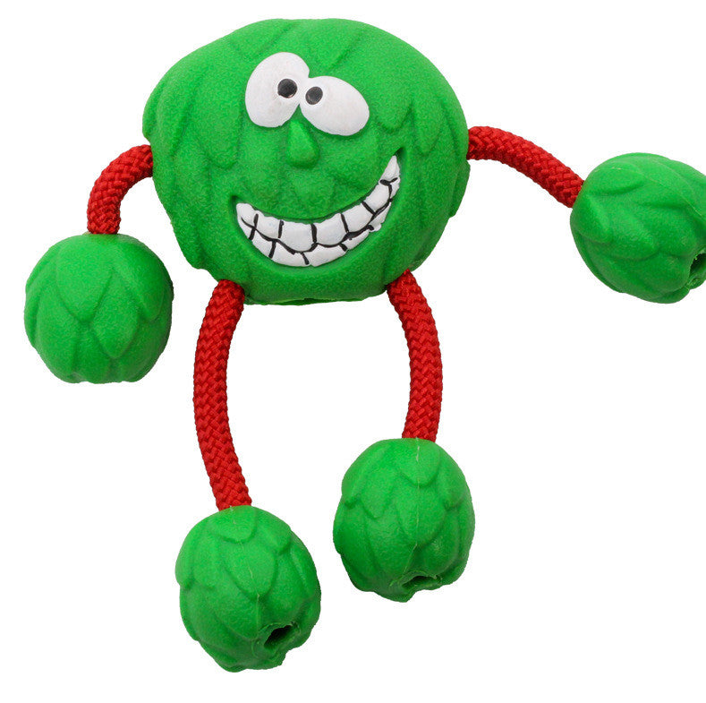 Milk-Flavored Rubber Sounding Dog Toy