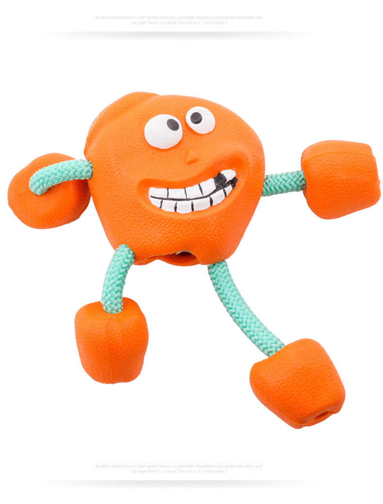 Milk-Flavored Rubber Sounding Dog Toy