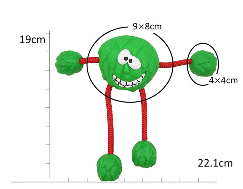 Milk-Flavored Rubber Sounding Dog Toy