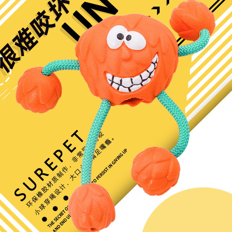 Milk-Flavored Rubber Sounding Dog Toy
