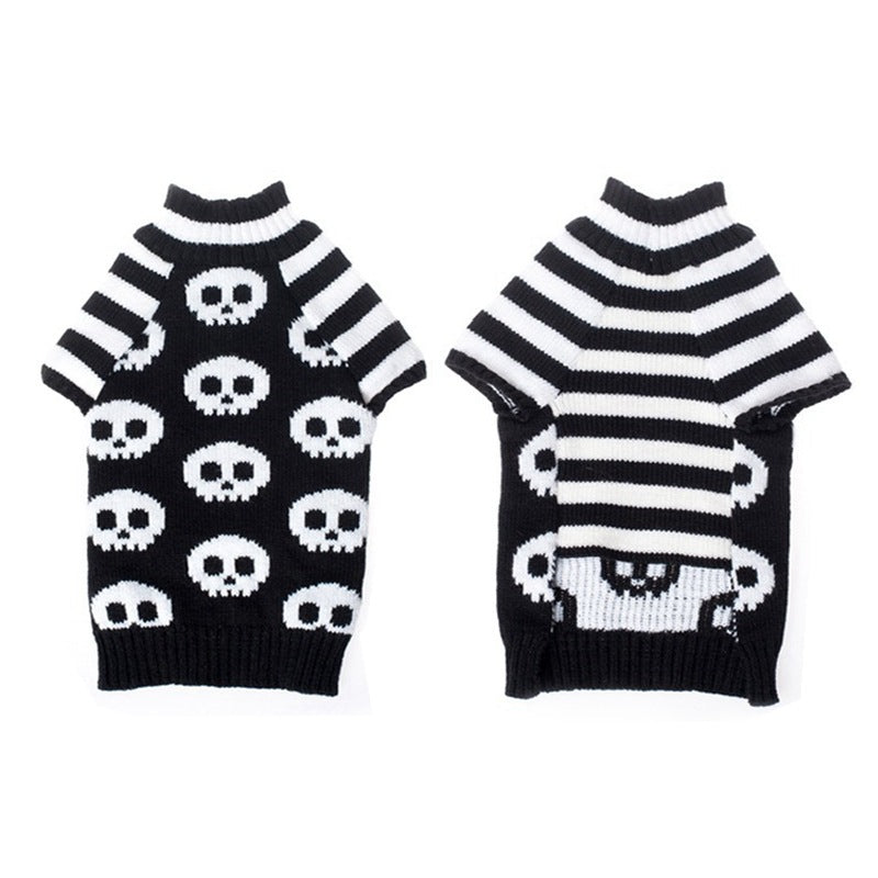 Skull Dog Halloween Sweater