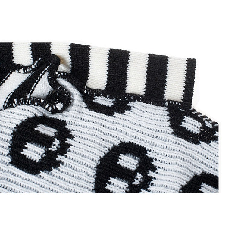 Skull Dog Halloween Sweater