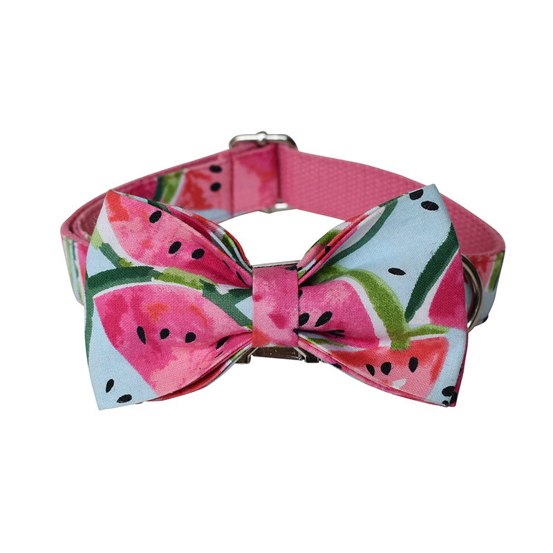 Floral Polyester Dog Collar