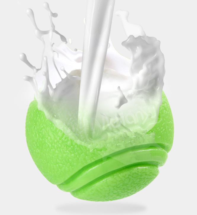 Pet Dog Bouncy Ball, Bite-Resistant Solid Ball, Rubber Bite