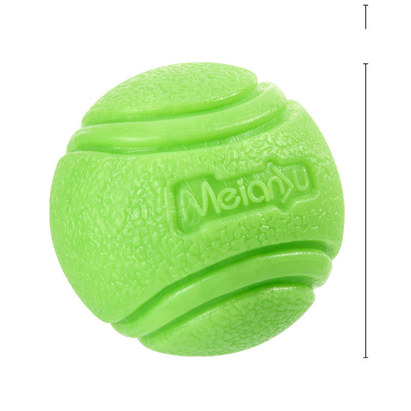 Pet Dog Bouncy Ball, Bite-Resistant Solid Ball, Rubber Bite