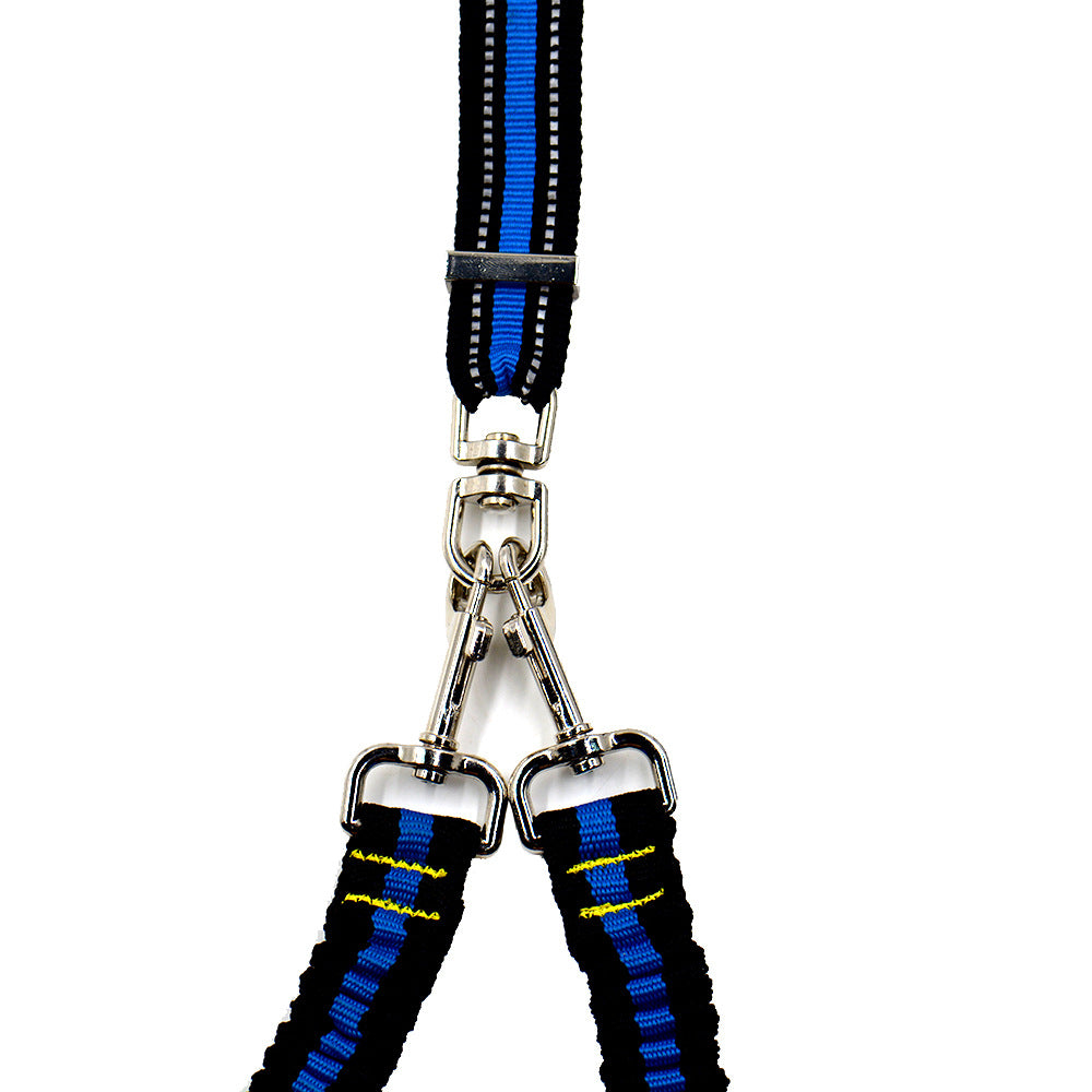 Pet Supplies Pet Adjustable Leash, Dog Leash, Double-Headed One-To-Two Nylon Leash