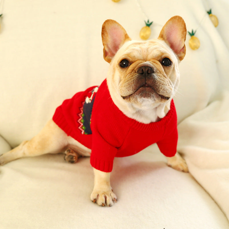 Red Acrylic Pet Christmas Sweater