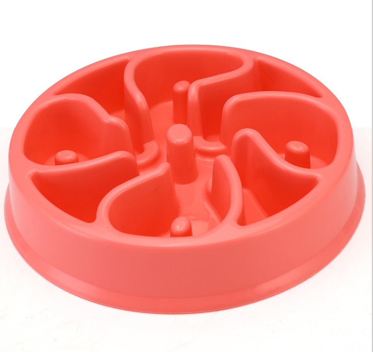 Anti-Choke Plastic Dog Bowl