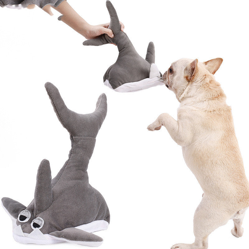 Pet Plush Shark Toy
