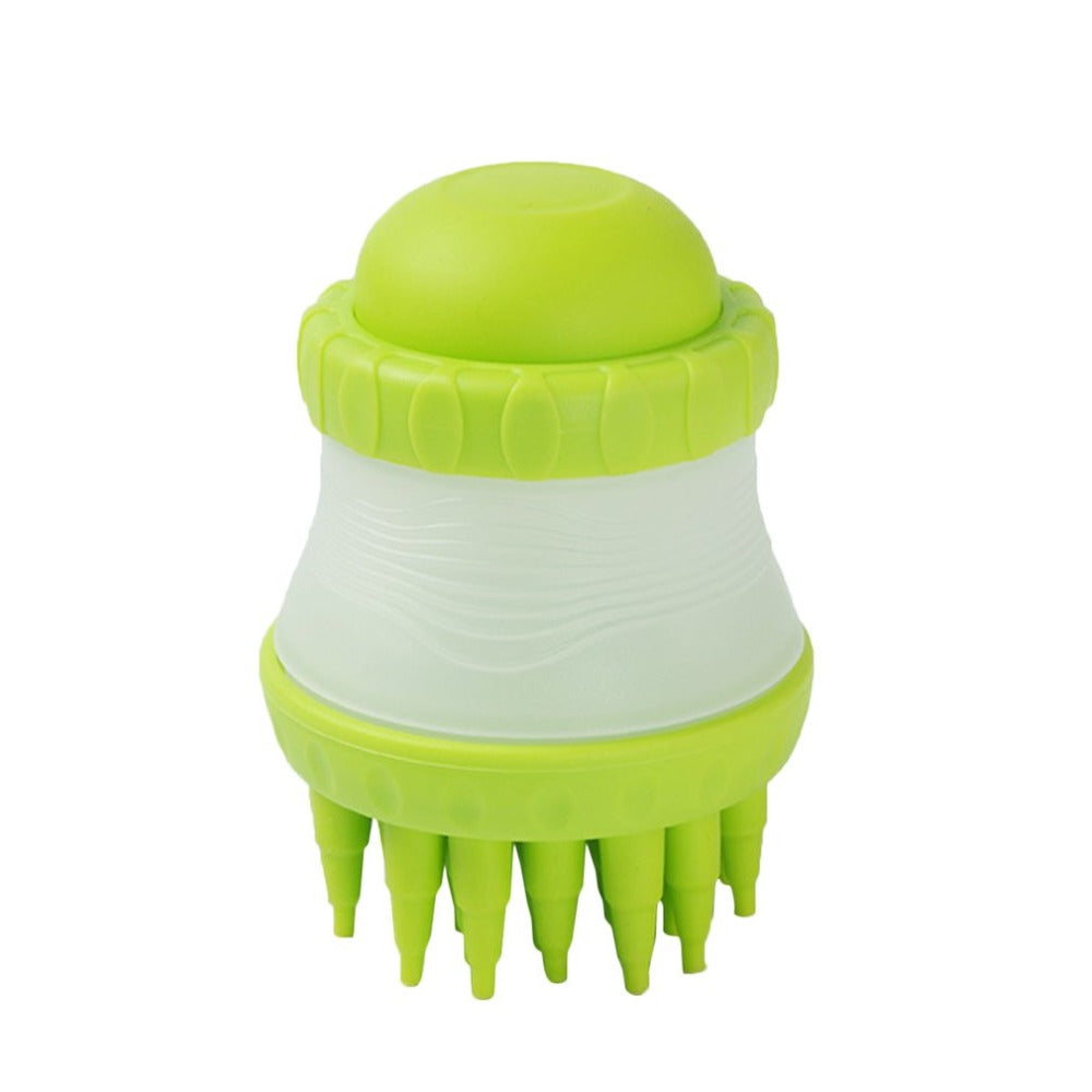 Silicone Dog Washing Brush with Shampoo Reservoir