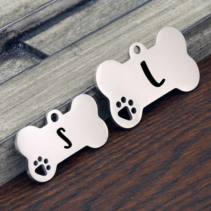 Creative Stainless Steel Lettering Keychain Heart-Shaped